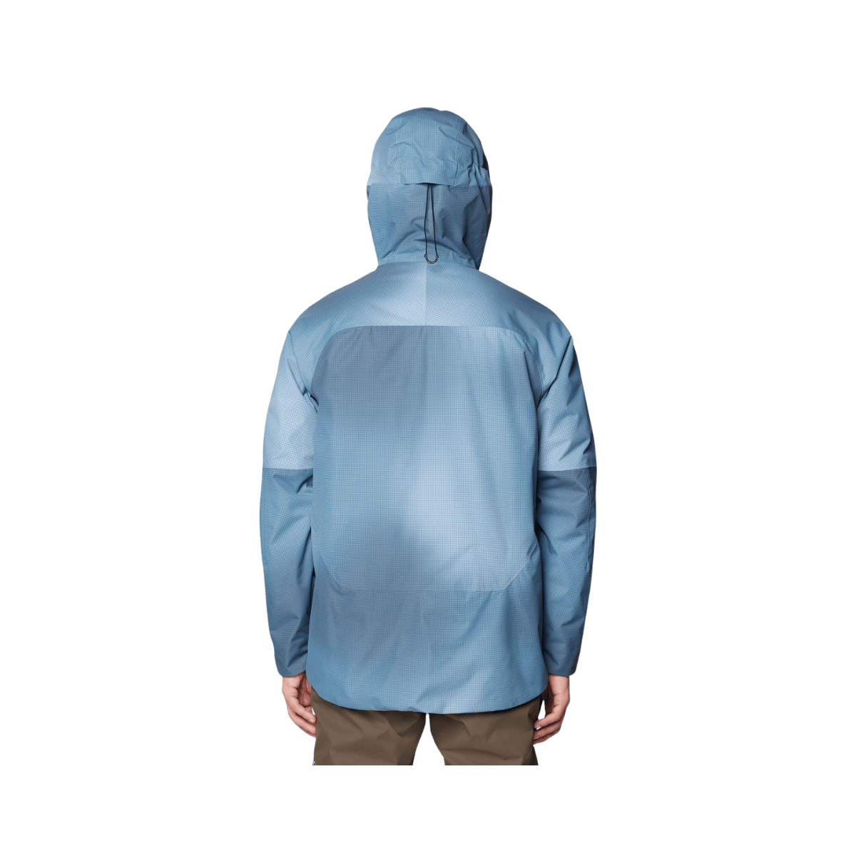 MOUNTAIN HARDWEAR MEN'S FIREFALL INSULATED JACKET - MOON BLUE OMBRE, BACK ANGLE, SM, MD, LG, XL