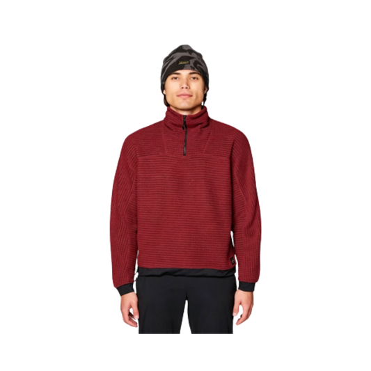 MOUNTAIN HARDWEAR SUMMIT GRID BIG GRID HALF ZIP MARS RED
