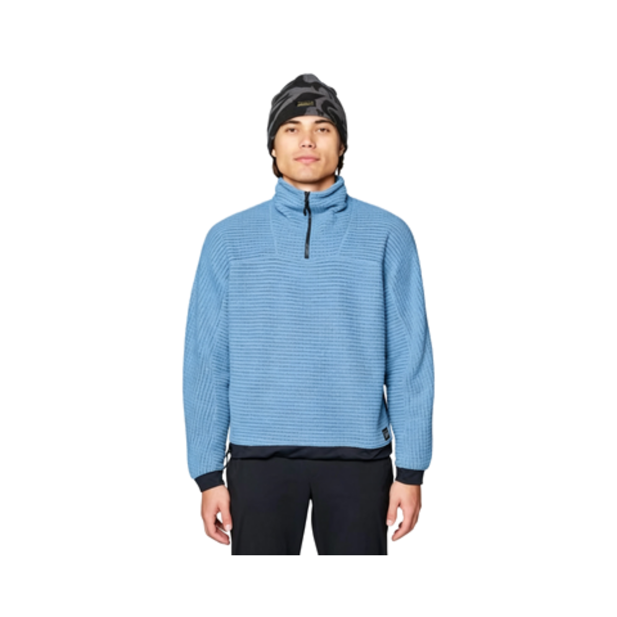 MOUNTAIN HARDWEAR SUMMIT GRID BIG GRID HALF ZIP MOON BLUE