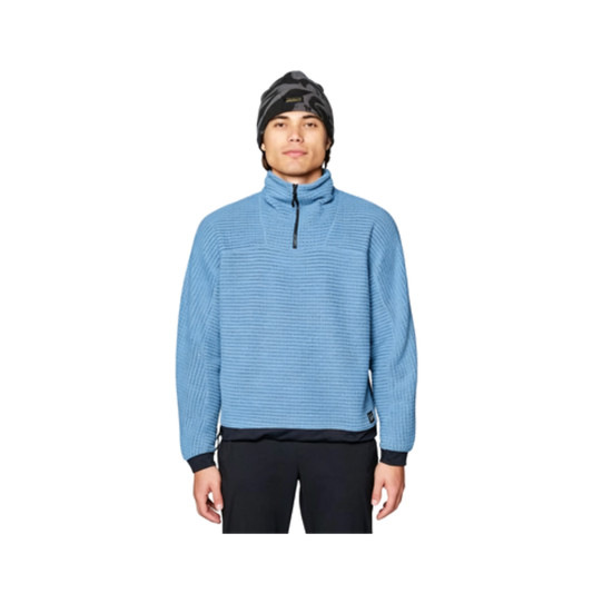 MOUNTAIN HARDWEAR SUMMIT GRID BIG GRID HALF ZIP MOON BLUE