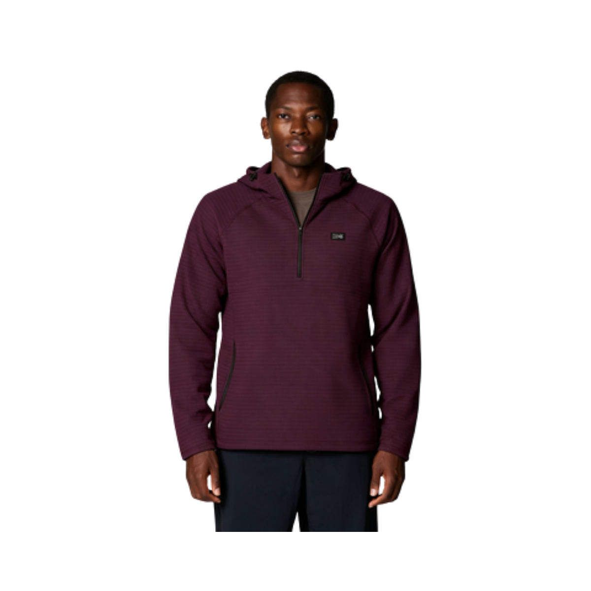 MOUNTAIN HARDWEAR SUMMIT GRID ZIP HOODY DEEP MULBERRY