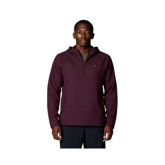 MOUNTAIN HARDWEAR SUMMIT GRID ZIP HOODY DEEP MULBERRY