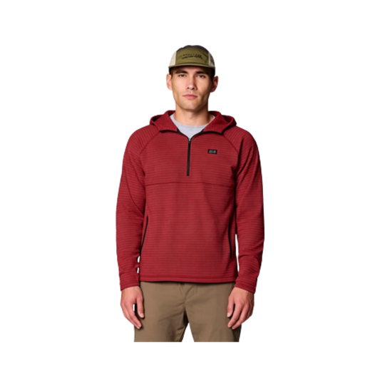 MOUNTAIN HARDWEAR SUMMIT GRID ZIP HOODY MARS RED