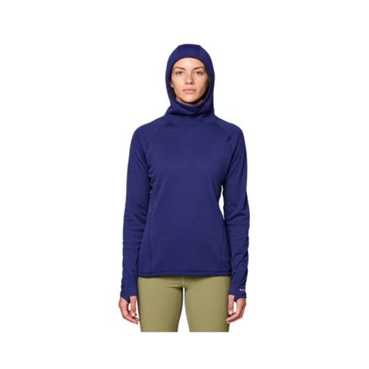 MOUNTAIN HARDWEAR W AIRMESH LONG SLEEVE HOODY BERRY BLUE