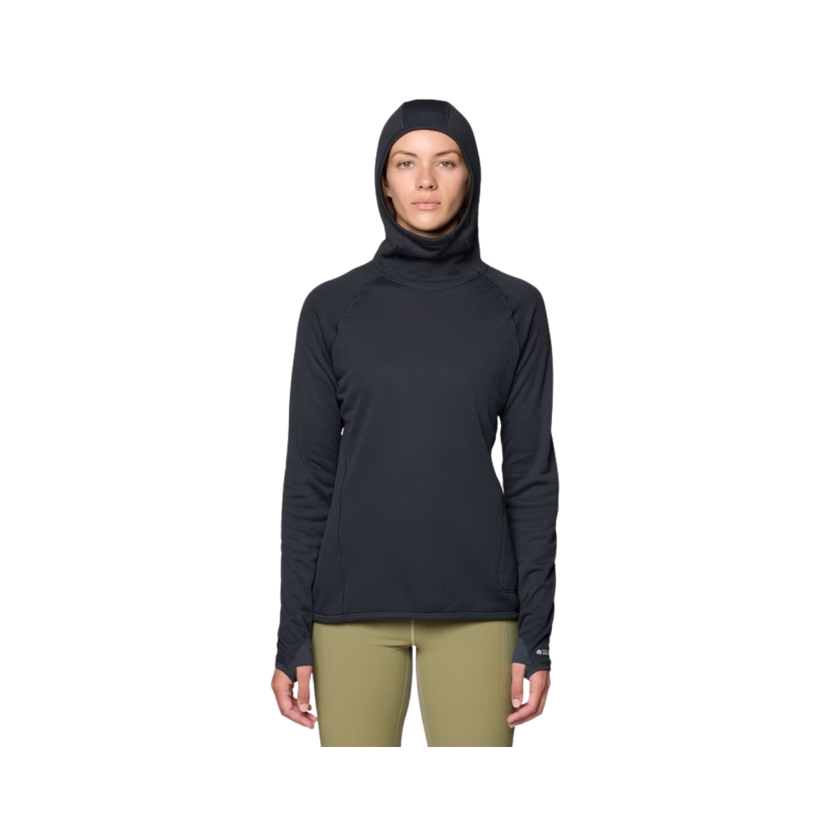 MOUNTAIN HARDWEAR W AIRMESH LONG SLEEVE HOODY DARK STORM