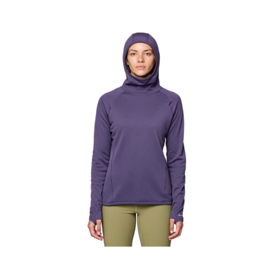 MOUNTAIN HARDWEAR W AIRMESH LONG SLEEVE HOODY VIOLET STORM