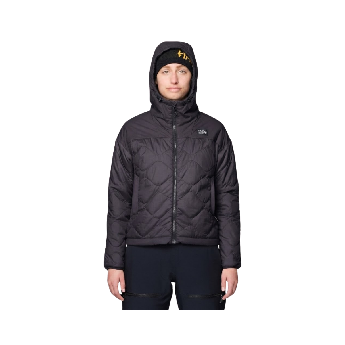 MOUNTAIN HARDWEAR W APRES PRO FLEECE HOODY SILT GRAY SHADOW