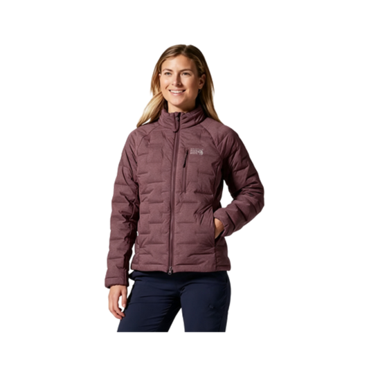 MOUNTAIN HARDWEAR W STRETCHDOWN JACKET VOLCANIC HEATHER