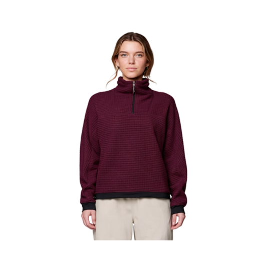 MOUNTAIN HARDWEAR W SUMMIT GRID BIG GRID HZ DEEP MULBERRY
