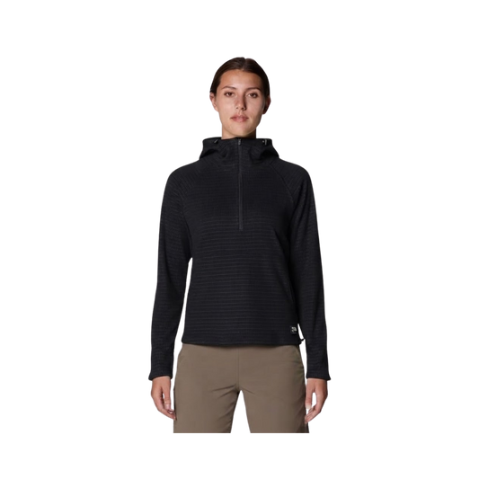 MOUNTAIN HARDWEAR W SUMMIT GRID HOODY BLACK