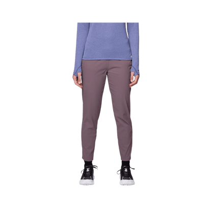 MOUNTAIN HARDWEAR WOMEN'S DYNAMA ANKLE PANT - PURPLE SAGE, FRONT ANGLE, SM-R, MD-R, LG-R