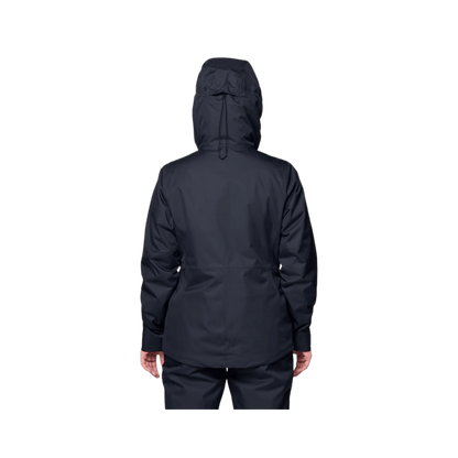 MOUNTAIN HARDWEAR WOMEN'S FIREFALL INSULATED JACKET - BLACK, BACK ANGLE, XS, SM, MD, LG, XL