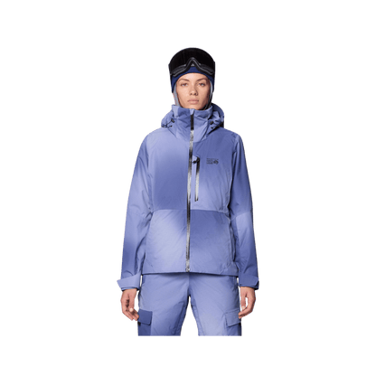 MOUNTAIN HARDWEAR WOMEN'S FIREFALL INSULATED JACKET - LAPIS DUSK OMBRE, FRONT ANGLE, XS, SM, MD, LG, XL