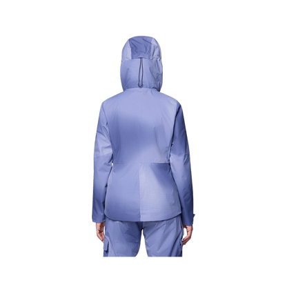 MOUNTAIN HARDWEAR WOMEN'S FIREFALL INSULATED JACKET - LAPIS DUSK OMBRE, BACK ANGLE, XS, SM, MD, LG, XL