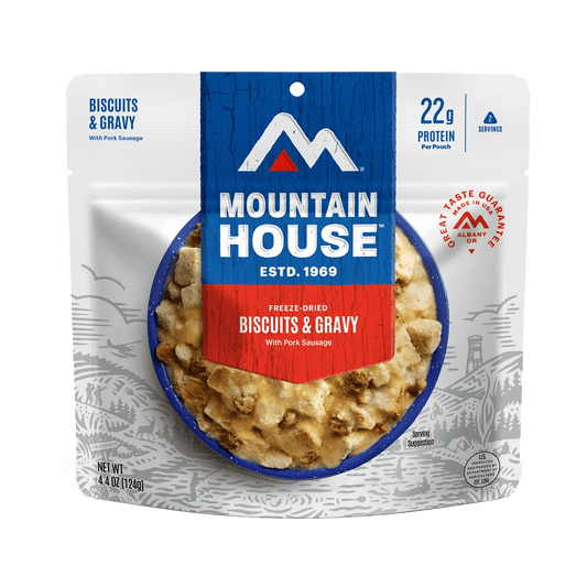MOUNTAIN HOUSE BISCUITS AND GRAVY 2 SERVINGS