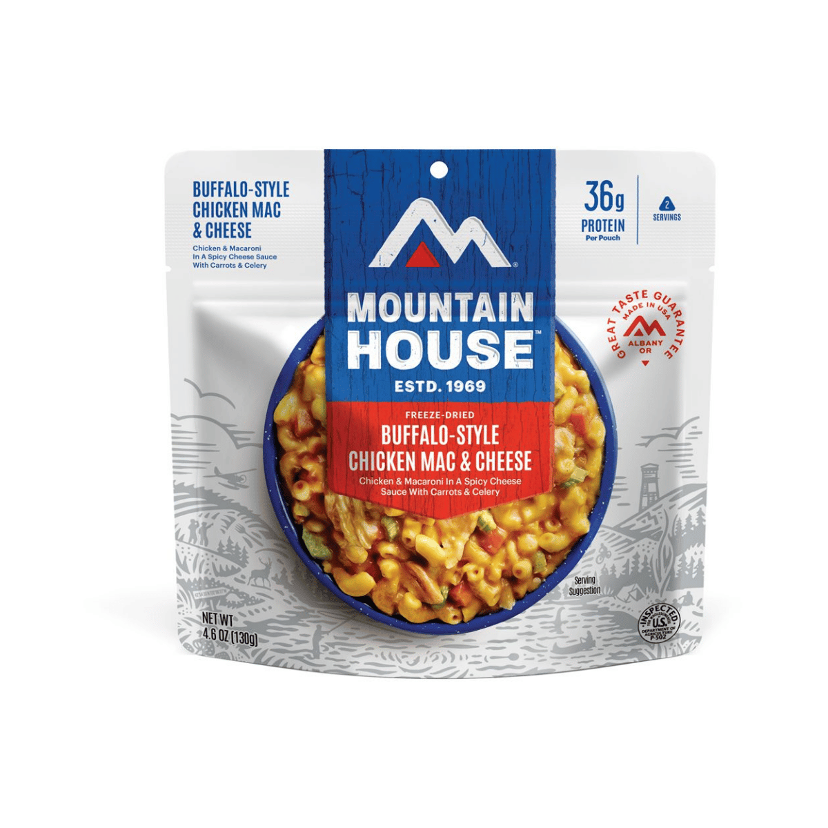 MOUNTAIN HOUSE ENTREES BUFFALO CHICKEN MAC AND CHEESE