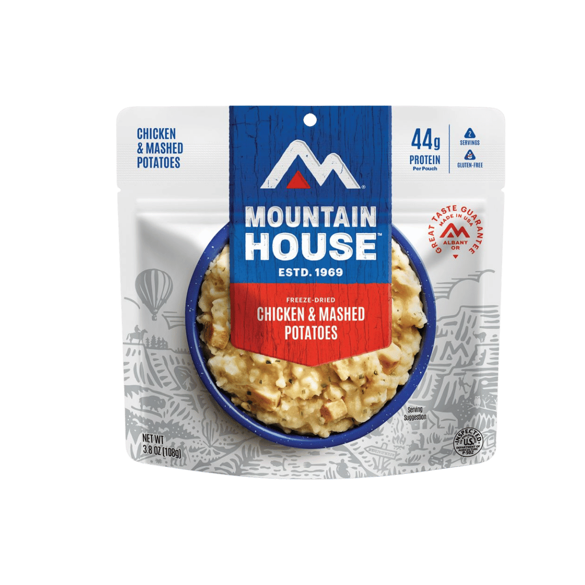MOUNTAIN HOUSE ENTREES CHICKEN AND MASHED POTATOES