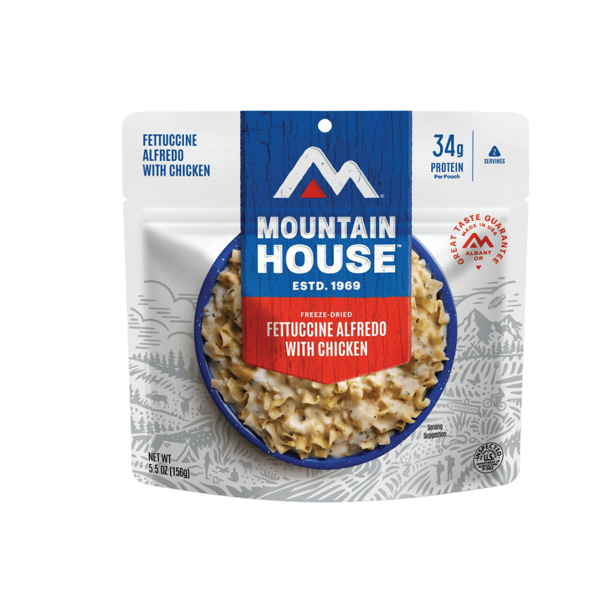 MOUNTAIN HOUSE ENTREES FETTUCCINE ALFREDO WITH CHICKEN