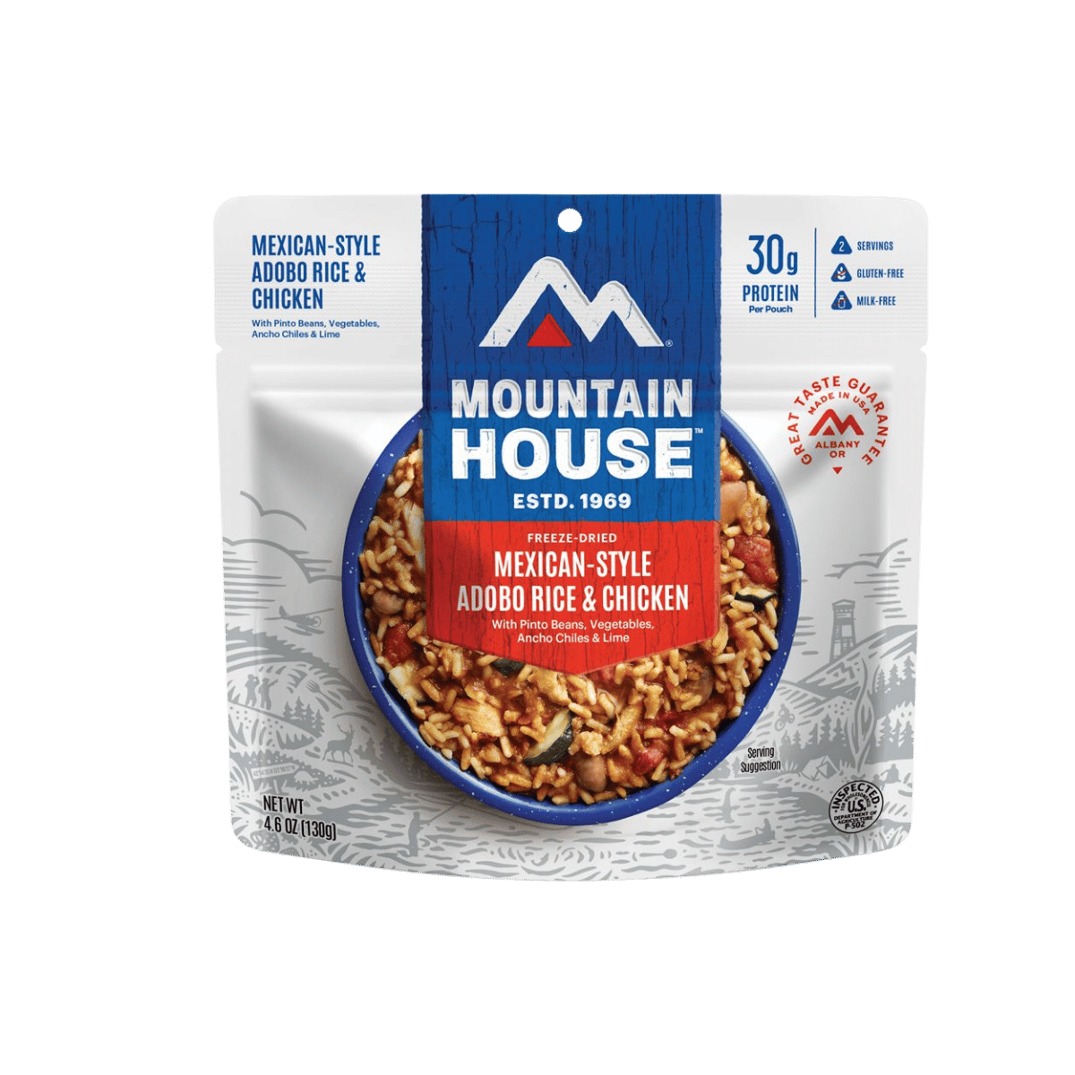 MOUNTAIN HOUSE ENTREES MEXICAN ADOBO RICE AND CHICKEN