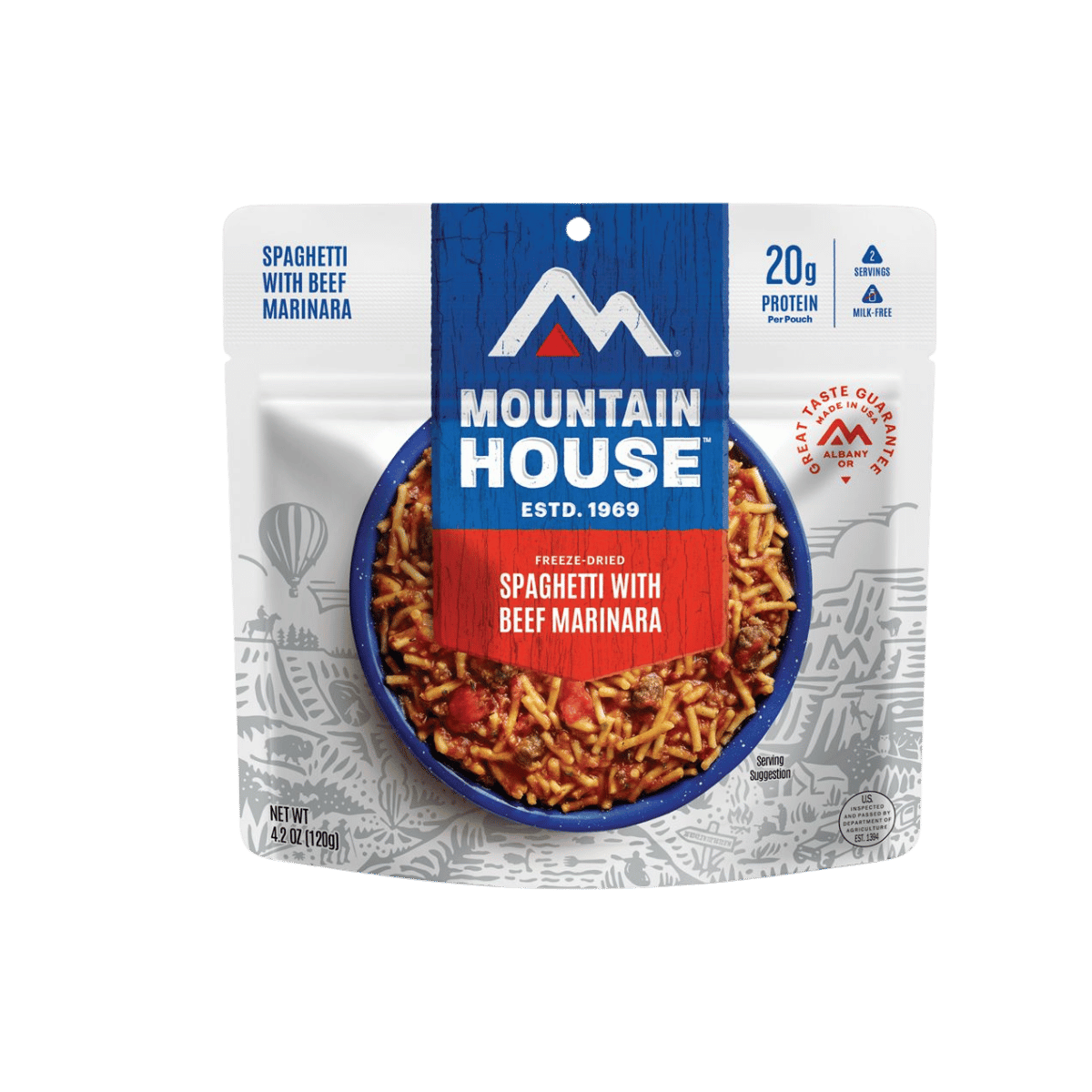 MOUNTAIN HOUSE ENTREES SPAGHETTI WITH  BEEF MARINARA