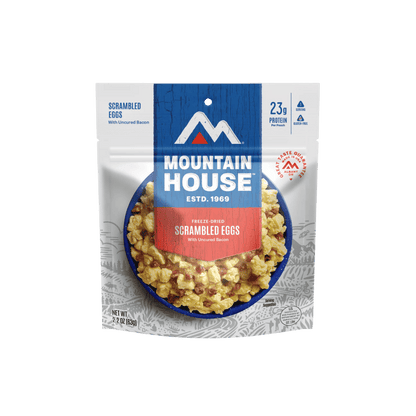 MOUNTAIN HOUSE SCRAMBLED EGG W/BACON GF 1 SERVING