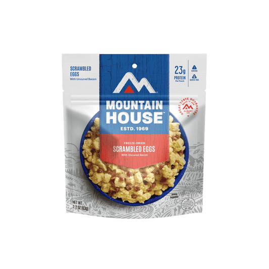MOUNTAIN HOUSE SCRAMBLED EGG W/BACON GF 1 SERVING