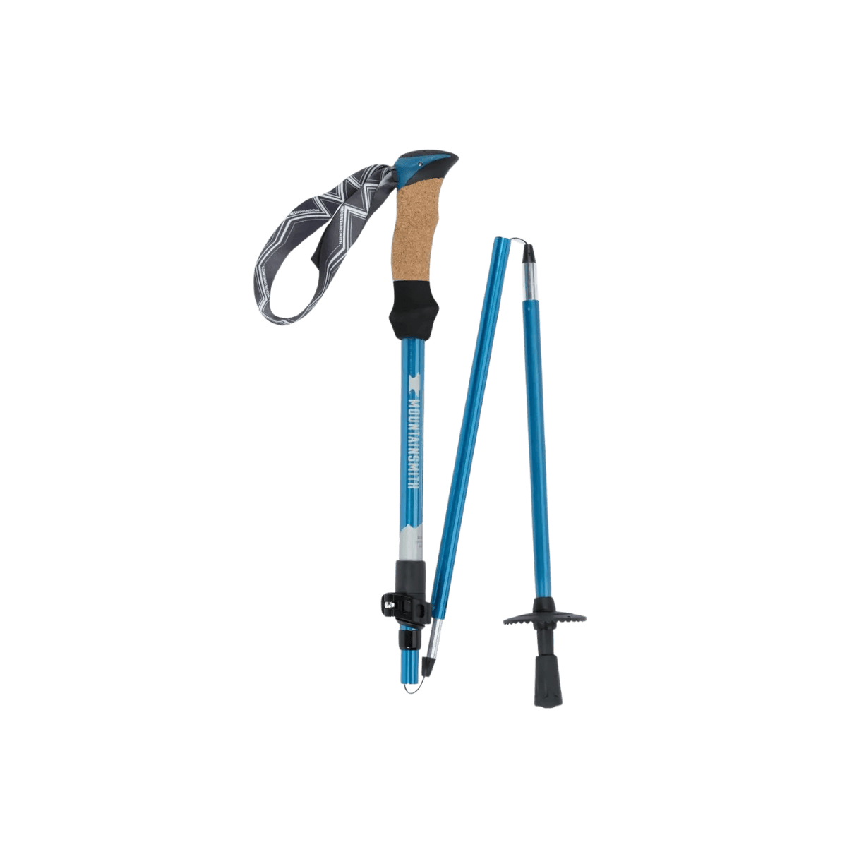 MOUNTAINSMITH HALITE 7075 TREKKING POLES - MOROCCAN BLUE - FOLDABLE VIEW