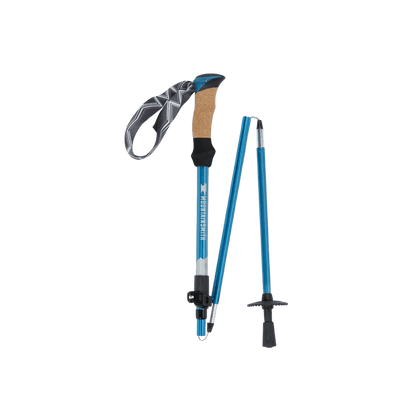MOUNTAINSMITH HALITE 7075 TREKKING POLES - MOROCCAN BLUE - FOLDABLE VIEW