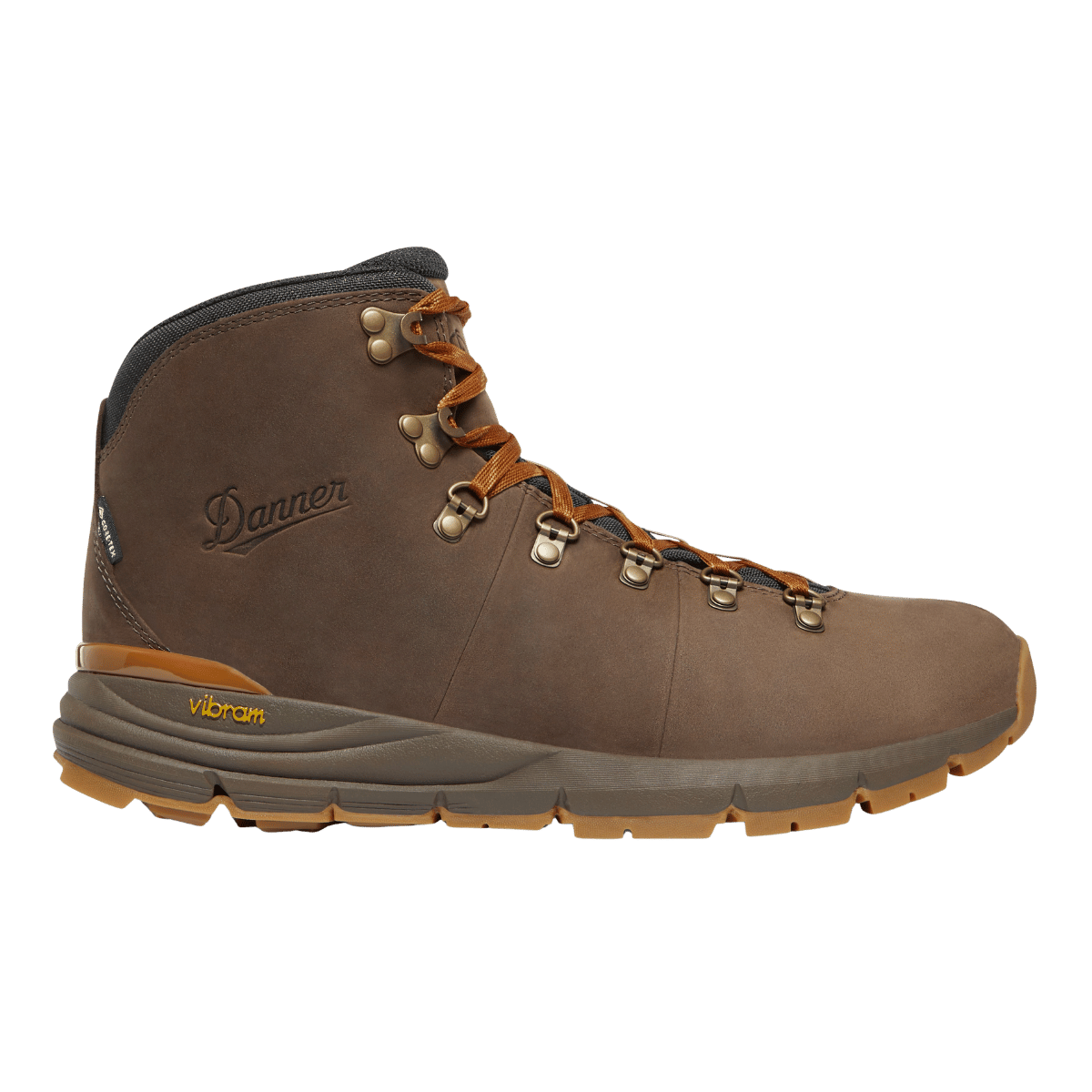 DANNER MEN'S MOUNTAIN 600 LEAF 4.5" GTX MEDIUM BOOTS - LOAM BROWN/GLAZED GINGER - LEFT VIEW