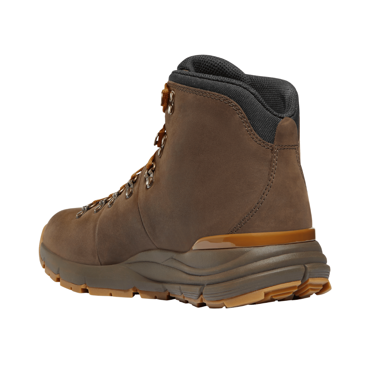 DANNER MEN'S MOUNTAIN 600 LEAF 4.5" GTX MEDIUM BOOTS - LOAM BROWN/GLAZED GINGER - BACK SIDE VIEW