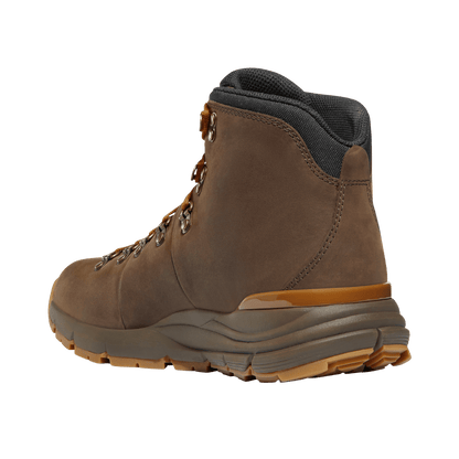 DANNER MEN'S MOUNTAIN 600 LEAF 4.5" GTX MEDIUM BOOTS - LOAM BROWN/GLAZED GINGER - BACK SIDE VIEW