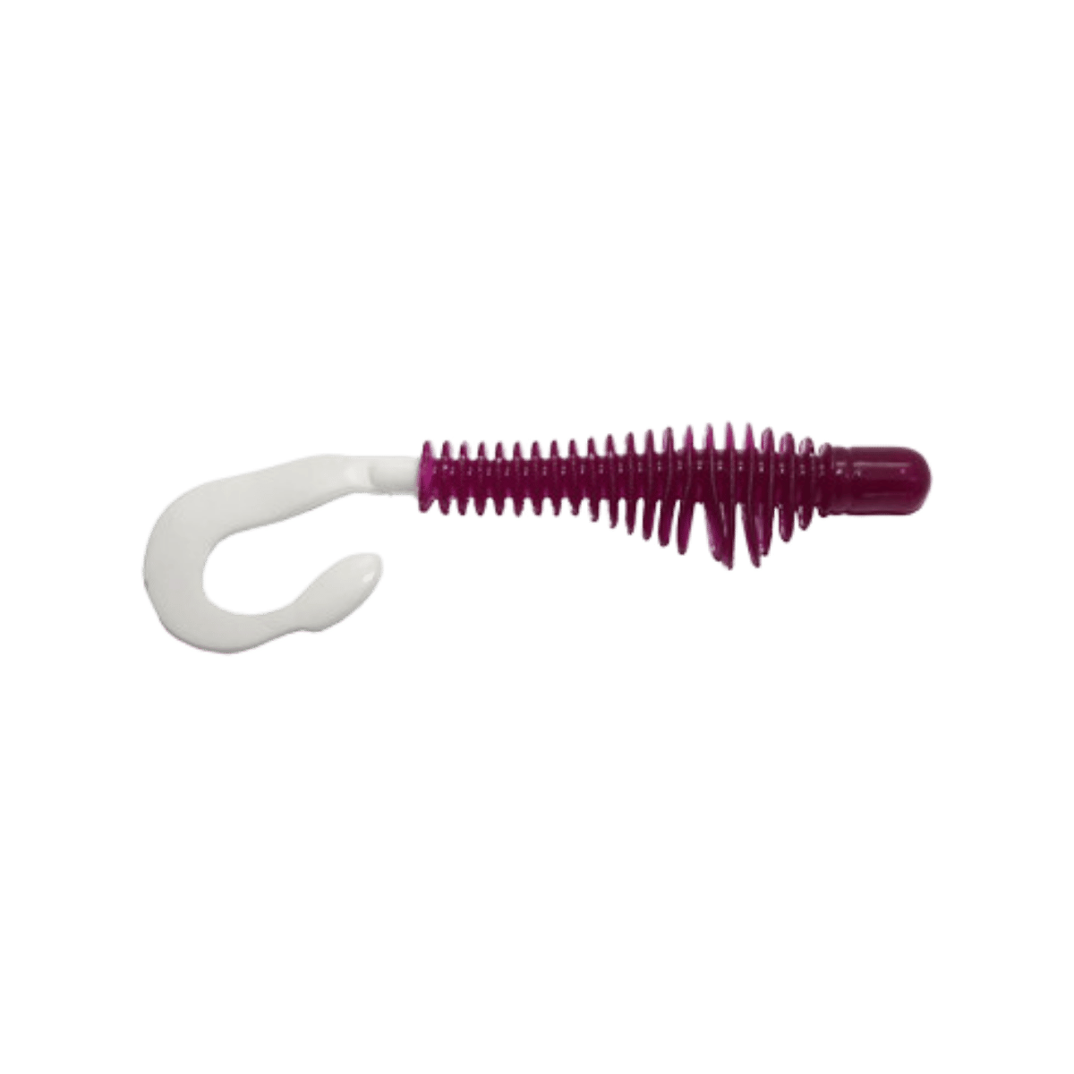 B-FISH-N MOXI RINGIE 8PK - 3IN" - PURPLE/WHITE TAIL