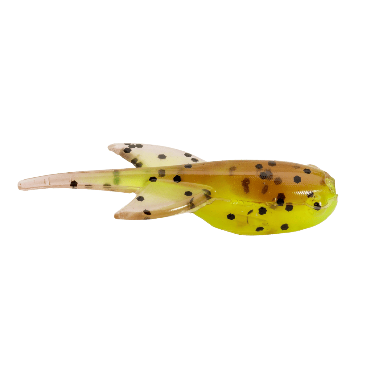 MR CRAPPIE SUGAR GLIDER - 1.5 INCH - PUMPKIN WITH CHARTREUSE TAIL