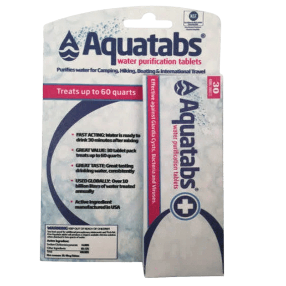 MSR AQUATABS WATER PUREFICATION TABLETS 30PK