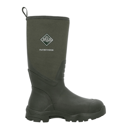 MUCK BOOTS MEN'S PATHFINDER ROLL DOWN MUCKPROOF BOOT - OLIVE - LEFT SIDE 