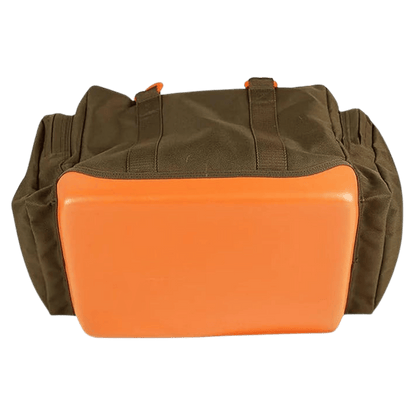 MUD RIVER DELUXE DOG HANDLERS BAG - BROWN_BOTTOM VIEW