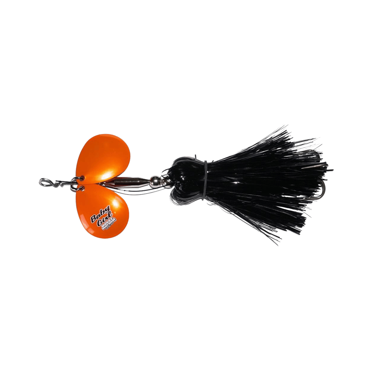 MUSKY MAYHEM TACKLE BABY GIRL SPINNERBAIT BLACK ORANGE