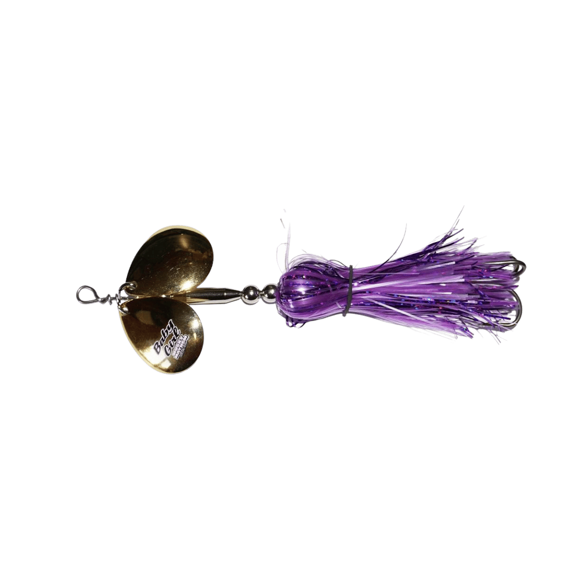 MUSKY MAYHEM TACKLE BABY GIRL SPINNERBAIT PURPLE BRASS