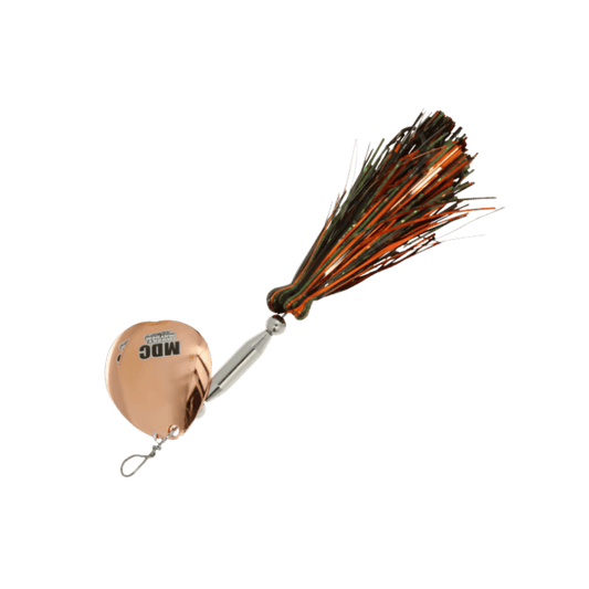 MUSKY MAYHEM TACKLE MICRO DOUBLE COWGIRL SPINNER 5" BLKPUMPCPR