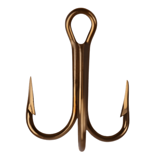 MUSTAD BRONZE TREBLE HOOK 25PK #14 - BRONZE