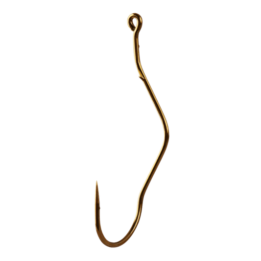 MUSTAD SLOW DEATH ABERDEEN HOOK #4 BEND SHANK - BRONZE