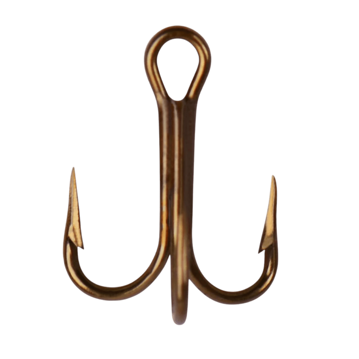 MUSTAD TREBLE HOOKS 5PK - BRONZE - UPRIGHT ANGLE
