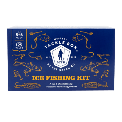 MYSTERY TACKLE BOX REGULAR ICE FISHING KIT _FRONT BOX ANGLE