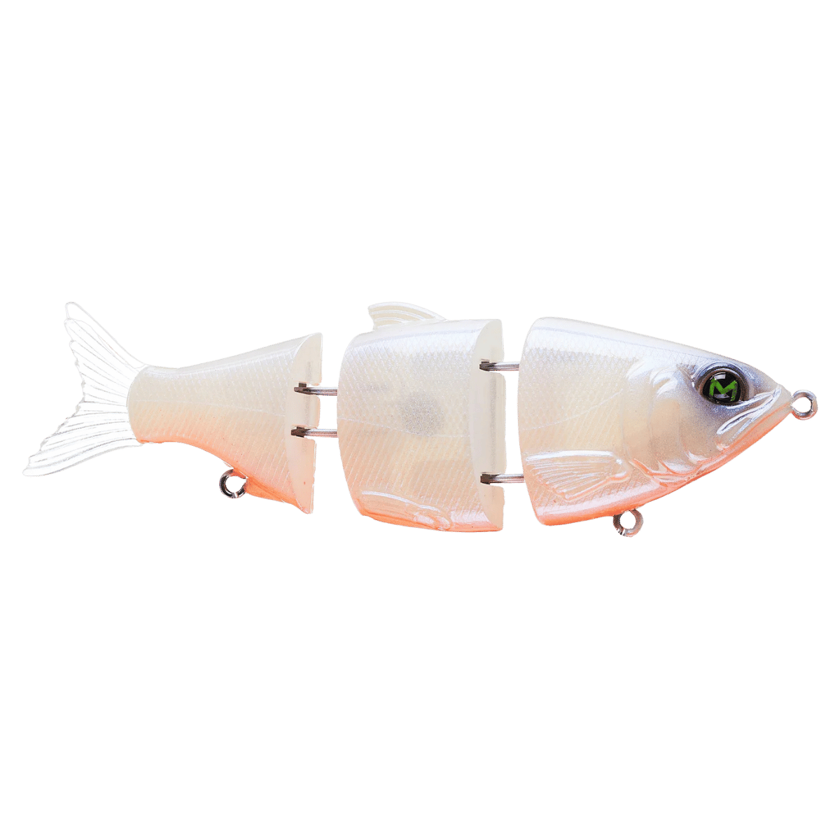 MACH MACHSHAD JOINTED SWIMBAIT FISHING LURE PEARL ORANGE BELLY