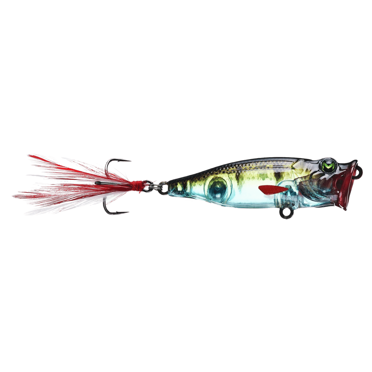 MACH SPRAYIN' SHAD FLOATING POPPER GHOST PERCH