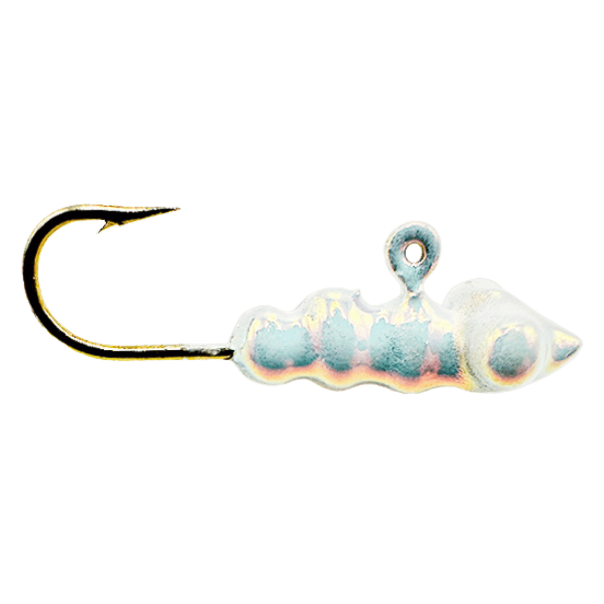 MAD SCIENTIST TACKLE LARVA BUG ICE JIG PEARL SCALES HOOK SIZE 8 NATURAL