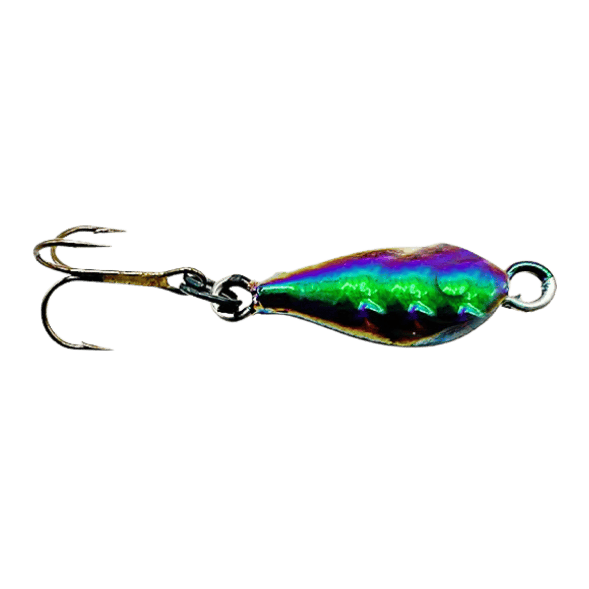 MAD SCIENTIST TACKLE SLAB SPOON BLACK SCALES 1/8 OZ GREEN