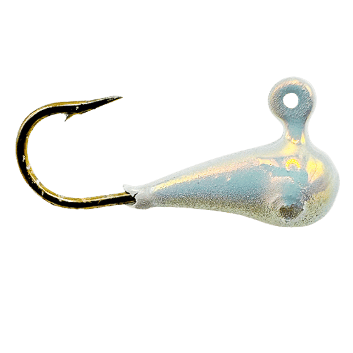 MAD SCIENTIST TACKLE THE BULLFROG JIG PEARL SCALES HOOK SIZE 8 RED