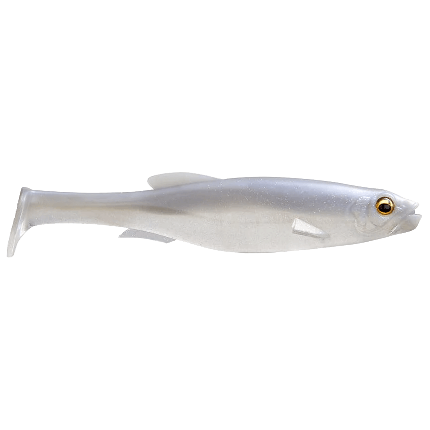 MAGDRAFT FREESTYLE SWIMBAIT 5INCH white black shad color