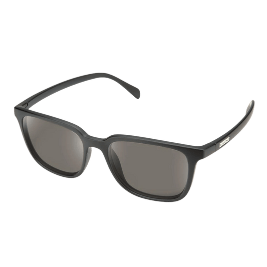 SUNCLOUD BOUNDRY SUNGLASSES - MATTE BLACK WITH POLARIZED GRAY